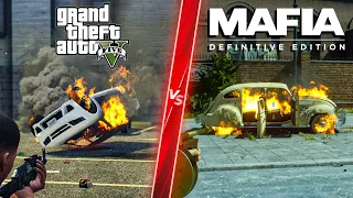 GTA 5 Next Gen Remastered vs Mafia Definitive Edition - Direct Comparison! Attention to Detail! 4K