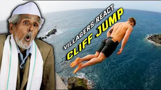 Tribal people watch cliff jump videos: Their hilarious reactions will surprise you