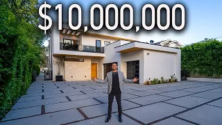 Touring a Los Angeles Luxury Modern Mansion with a Volleyball Court!