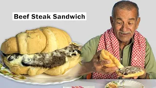 Tribal People Try Beefsteak Sandwich For The First Time