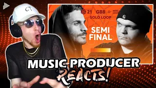 Music Producer Reacts to Rythmind vs Frosty | GRAND BEATBOX BATTLE 2021 | Semi Final