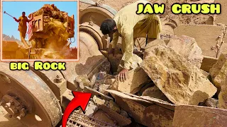 "Amazing Quarry Primary Rock Crushing: Stone Crusher in Action - Jaw Crusher" #stonecrusher #asmr