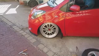 Rico's static yaris Slammed to the ground