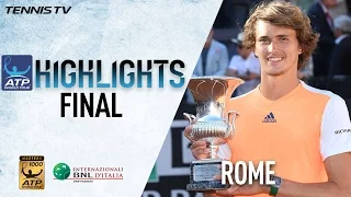 Rome Final Highlights: Zverev Beats Djokovic For First Masters 1000 Title