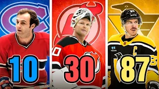 The Greatest NHL Player Of All Time For Every Jersey Number!
