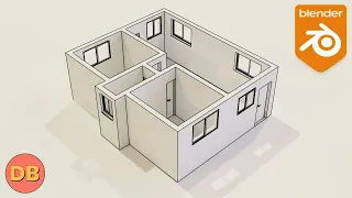 Quickest floor plan model in Blender Part 1.