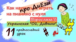 Фортепиано с нуля взрослым. 11 урок. Марина Бондарь