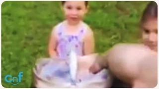 Little Girl Catches Huge Bass Fish