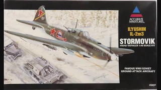 1/48 Accurate Miniatures Ilyushin IL-2m3 Stormovik Kit# 3407