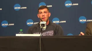 Ryan Deakin (Northwestern) after 157-pounds semifinal win at 2022 NCAAs