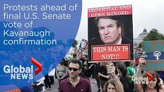 Protests on Capitol Hill ahead of Kavanaugh confirmation vote
