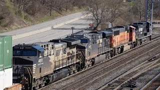 A day railfanning NS Conway yard including NS 4003, WFRX SD70MAC, OL GP59, ex CEFX AC4400, and more