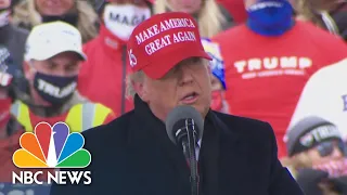 ‘Does Anybody Have A Coat I Can Use?’ Trump Laments Michigan Weather At Campaign Rally | NBC News