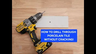 How to Drill Through Tile Without Cracking or Chipping (Porcelain and Ceramic Tile)