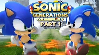 Sonic Generations Gameplay - Part 1 - Green Hill Zone