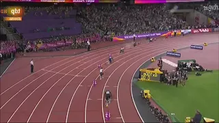 Lesion de Usain Bolt en su última carrera 4x100