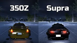 Nissan 350Z vs Toyota Supra - Need for Speed Carbon (Drag Race)