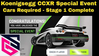 Asphalt 9 - Koenigsegg CCXR Special Event - First look and Stage 1