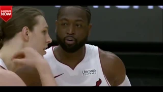 Dwyane Wade puts on a show in final game in Miami 76ers vs Heat NBA GLOBAL Highlights