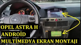 Opel Astra H Android Multimedia Ekran Montajı - Araca Tablet Uygulaması