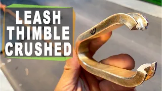 Highline leash thimble rings break tested