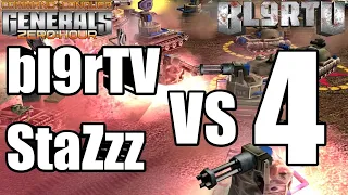 FIGHT 4vs2! bl9rTV & StaZzz против 4ых соперников! GENERALS ZERO HOUR