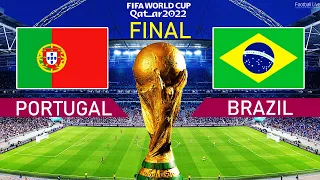 PES 2021 | PORTUGAL vs BRAZIL - FIFA World Cup 2022 FINAL - Full Match All Goals | Ronaldo vs Neymar