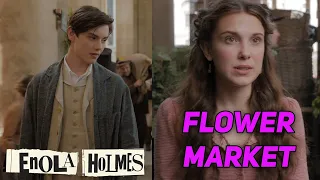 Flower Market Scene (Enola & Tewkesbury) | Enola Holmes (1080p)