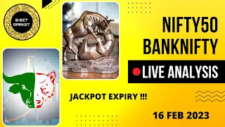 Live Nifty Analysis | 16 Feb | Banknifty Options and Stocks Trading Live | Jackpot Expiry