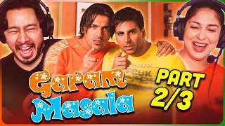 GARAM MASALA Movie Reaction Part (2/3)! | Akshay Kumar | John Abraham | Paresh Rawal | Rimi Sen