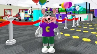 Playing Escape Chuck E. Cheese Obby Roblox (New)
