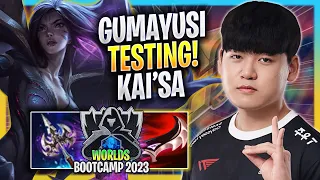 GUMAYUSI TESTING KAI'SA IN KR SOLOQ! - T1 Gumayusi Plays Kai'sa ADC vs Xayah! | Bootcamp 2023