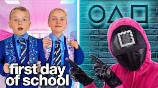 First Day at School for my Daughter and Son
