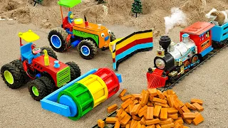 Top diy tractor making mini railway train repair | diy mini road roller tractor | HaiPhong Mini