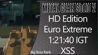 *WR* MGS2: HD Edition | XSS | European Extreme | Any% | Big Boss Rank | 1:21:40 IGT