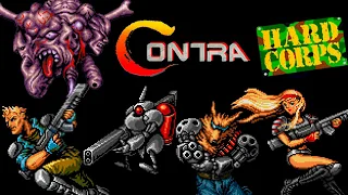 "Ретро Хардкор"Contra Hard Corps, полное прохождение