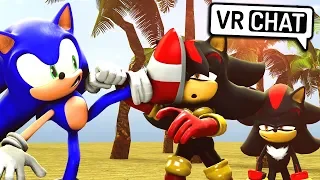 Female Shadow, Sonic & Shadow Visit The Beach! (VR Chat)