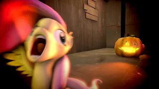 Fluttershy gets spooked  [ SFM ] MLP