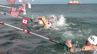 Lap 1 at 2018 Pan Pacific Swimming Championships Men's 10K Race