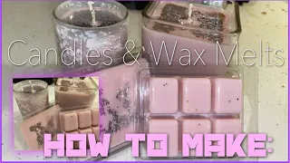 How To Make a Soy Wax Candle / Wax Melts With Glitter | 2020 | Beginner Friendly | Simply Dej