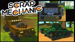 GELENDVAGEN, Танк Т-26, Тематика MAD MAX  [ Scrap Mechanic ] Ваши Постройки 0.1.28