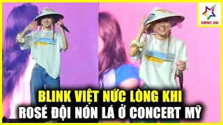 Rosé (BLACKPINK) Đội Nón Lá Của Việt Nam Trong Concert Ở Mỹ | KNEWS 24H