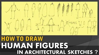 How to Draw Human figures in Architectural Sketches