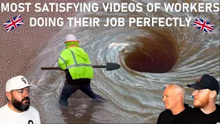 Most Satisfying Videos Of Workers Doing Their Job Perfectly REACTION!! | OFFICE BLOKES REACT!!