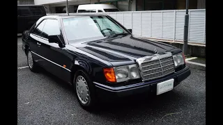 メルセデスベンツ1992年　300CE-24V　ミッドナイトブルーE124 ブルーファブリック　ディーラー車