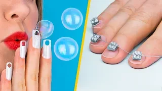 6 Weird Nail Hacks / Most Useless Life Hacks And DIYs