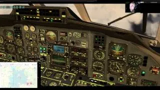 X Plane 10 with SmartCopilot EIDW to EGCC with engine failure