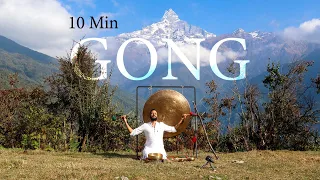 Intense and Powerful Gong Meditation in the Himalayas 🇳🇵  - 10 Minutes