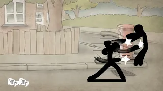Punch barrage stick man flipaclip animation