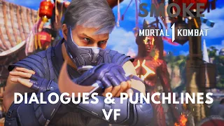 MORTAL KOMBAT 1 - SMOKE Toutes les intros Dialogues & Punchlines VF